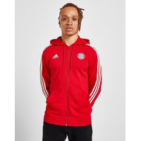Adidas fc bayern 3-stripes full zip hoodie - mens, punainen, adidas