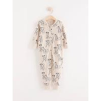 Pyjama, jossa dalmatialaiskuviointi ja takana applikointi, Lindex
