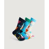 Sukat Mixed Dog Socks Gift Set, 3 paria, Happy Socks