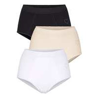 Vatsaa tukevat alushousut, 3/pakkaus Harmony Musta/Nude/Valkoinen