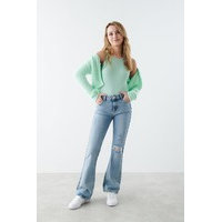 I&e low flare jeans, Gina Tricot