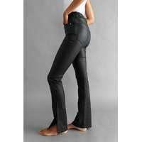 Coated slit jeans, Gina Tricot