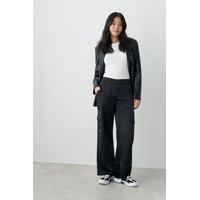 Wilma satin cargo trousers, Gina Tricot