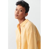 Magda linen blend shirt, Gina Tricot