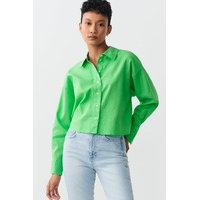 Magda linen blend shirt, Gina Tricot