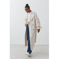 Linen blend trench coat, Gina Tricot