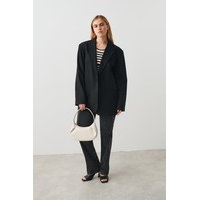 Linen blend blazer, Gina Tricot