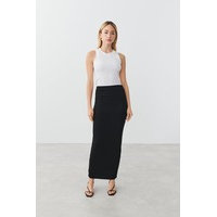Soft touch ruched long skirt, Gina Tricot