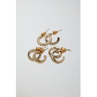 Gold huggie hoops, Gina Tricot