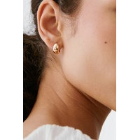 Gold small chunky hoops, Gina Tricot