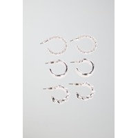 Silver twist hoops, Gina Tricot