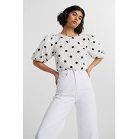 Annie open back blouse, Gina Tricot