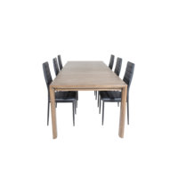 Ruokailuryhmä Sandhamn ja ruokapöydän tuolit Sandviken, 6 kpl