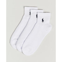 Polo Ralph Lauren 3-Pack Sport Quarter Socks White