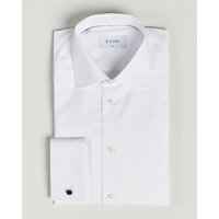 Eton Slim Fit Shirt Double Cuff White