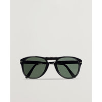 Persol 0PO0714 Folding Sunglasses Black/Crystal Green