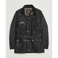 Barbour International Slim Wax Jacket Black