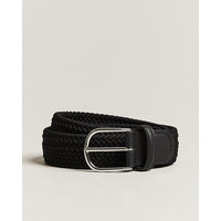 Anderson's Stretch Woven 3,5 cm Belt Black