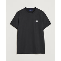Fred Perry Ringer Crew Neck Tee Black