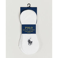 Polo Ralph Lauren 3-Pack No Show Big Pony Pony Socks White