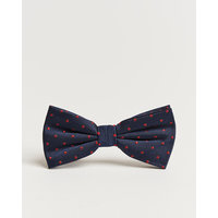 Amanda Christensen Dot Pre Tie Silk Navy/Wine