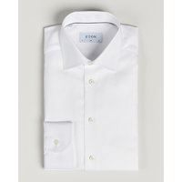 Eton Slim Fit Textured Twill Shirt White