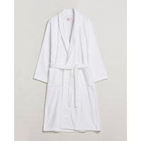 Derek Rose Cotton Velour Gown White