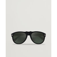Persol 0PO0649 Sunglasses Black/Crystal Green