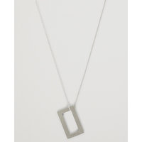 LE GRAMME Rectangular Necklace Le 3.4 Sterling Silver