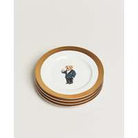 Ralph Lauren Home Thompson Polo Bear Dessert Plate Set