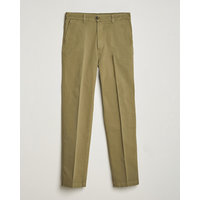 Drake's Flat Front Cotton Chino Olive