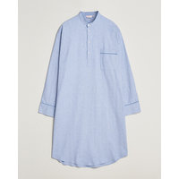 Derek Rose Cotton Pullover Nightshirt Light Blue