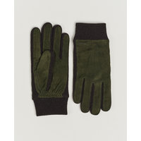 Hestra Geoffery Suede Wool Tricot Glove Dark Olive