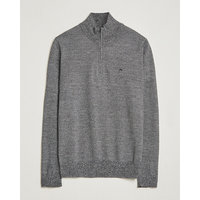 J.Lindeberg Kiyan Quarter Zip Wool Sweater Black Melange