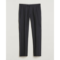 Oscar Jacobson Denz Straight Wool Tuxedo Trousers Black