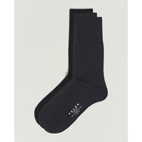 3-Pack Airport Socks Dark Navy/Black/Anthracite, Falke