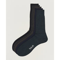 5-Pack Naish Merino/Nylon Sock Navy/Black/Charcoal/Chocolate/Racing Gr, Pantherella