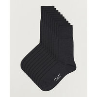 10-Pack Airport Socks Anthracite Melange, Falke