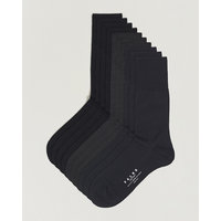 10-Pack Airport Socks Black/Dark Navy/Anthracite Melange, Falke