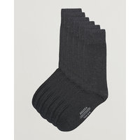 6-Pack True Cotton Socks Antrachite Melange, Amanda Christensen