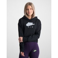 Nike, G NSW AIR FT CROP HOODIE HBR, Musta, Hupparit till Tytöt, M