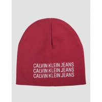 Calvin Klein, BASIC KNITTED BEANIE, Punainen, Hatut till Unisex, L/XL