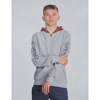 WeSC, TARTAN ZIP HOODIE, Harmaa, Hupparit till Pojat, 134 cm