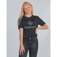 Gant, LOCK-UP T-SHIRT, Musta, T-paidat/Paidat till Tytöt, 170 cm