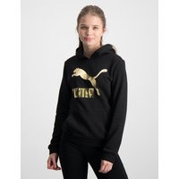 Puma, Classics Logo Hoodie, Musta, Hupparit till Tytöt, 140 cm