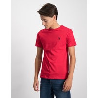 US Polo, Core Jersey T-Shirt, Punainen, T-paidat/Paidat till Tytöt, 8-9 vuotta