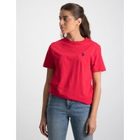 US Polo, Core Jersey T-Shirt, Punainen, T-paidat/Paidat till Pojat, 10-11 vuotta