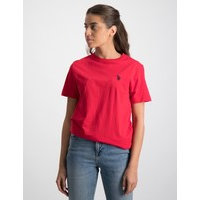 US Polo, Core Jersey T-Shirt, Punainen, T-paidat/Paidat till Pojat, 12-13 vuotta