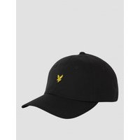 Lyle & Scott, Cotton Twill Baseball Cap, Musta, Lippikset till Unisex, One size