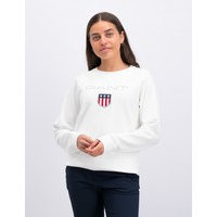 Gant, SHIELD LOGO CREWNECK, Valkoinen, Neuleet/Neuletakit till Pojat, 176 cm